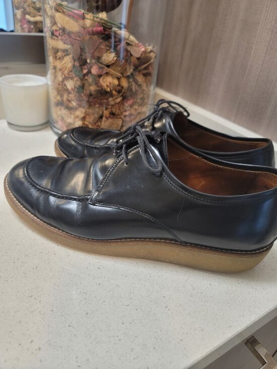 MARC JACOBS Black Patent Leather Chunky Sole Loafers Mens Shoes Sz 45.5 main image 6